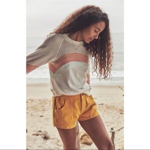 Faherty Cordoury Casual Shorts Yellow Small